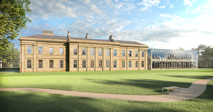 CGI of The Story at Mont Oswald building, Durham City